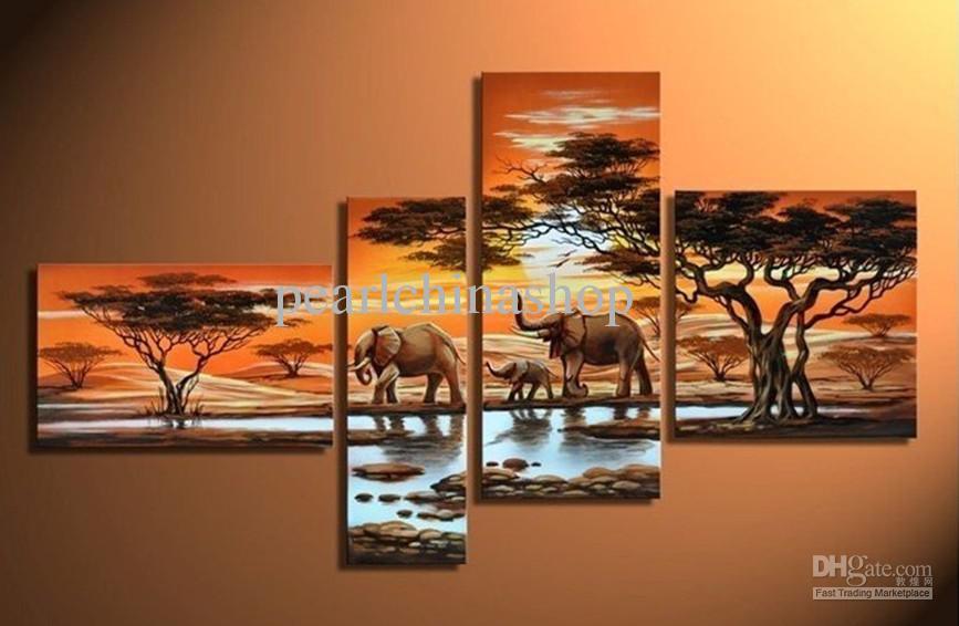 867x566 2018 100% Hand Painted Oil Painting On Canvas Coconut Grassland - Tri Painting