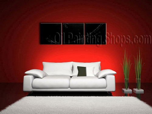 500x375 Handmade Tri Panel Oil Painting On Canvas Modern Art Abstract - Tri Painting