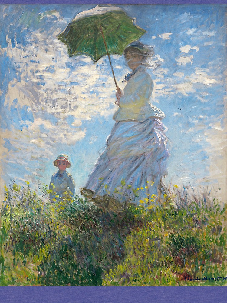 750x1000 Monet, Claude, Artist, Art, Painter, Oil Painting, Canvas, Woman - Tri Painting