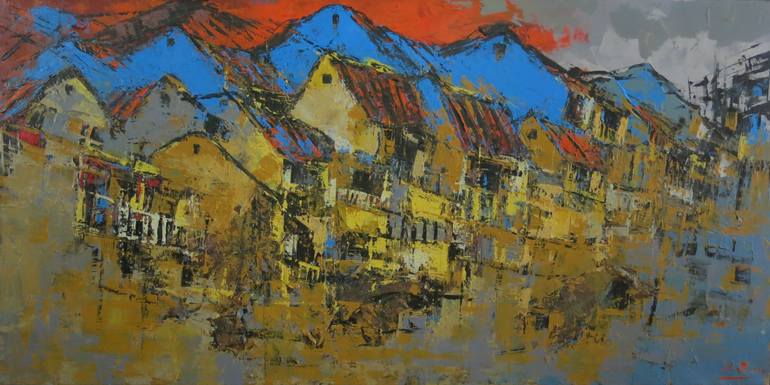 770x385 Saatchi Art The Ancient Town Of Hoi An Serie 07 Painting By Van Tri - Tri Painting