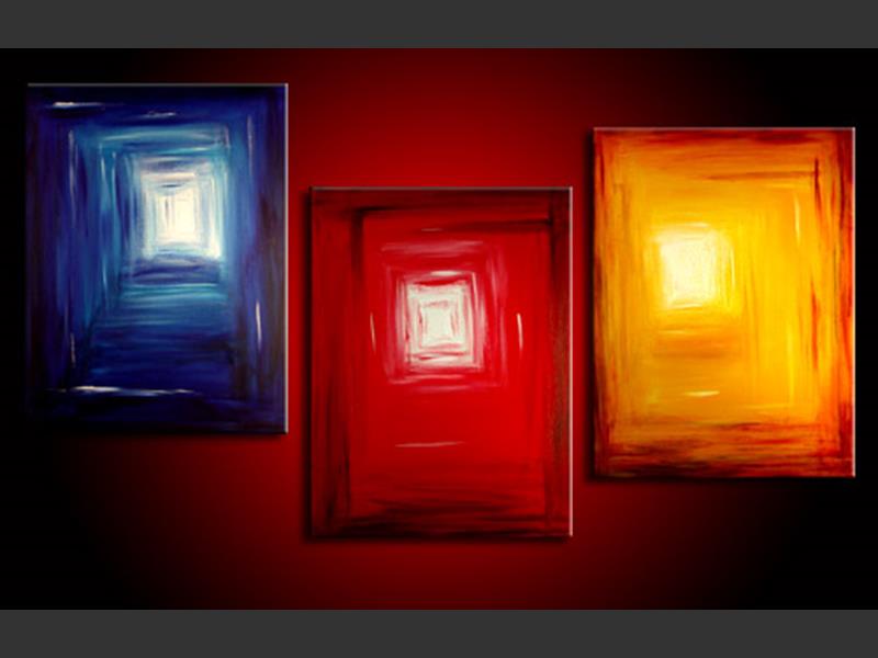 800x600 Tri Color Art By Lena - Tri Painting