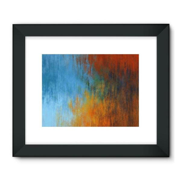 600x600 Abstract Tri Color Painting Framed Fine Art Print Artpics - Tri Painting