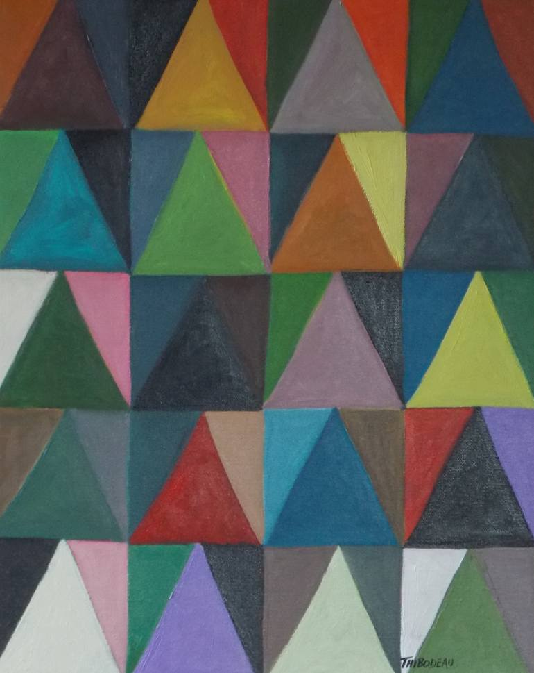 770x969 Saatchi Art The Private Triangle Painting By Thibodeau Art - Triangle Painting