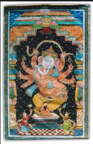 322x500 Tp03 Ganesha Tribal Paintings - Tribal Painting