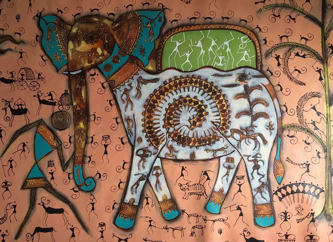 1100x800 Buy Tribal Painting For Living Room - Tribal Painting