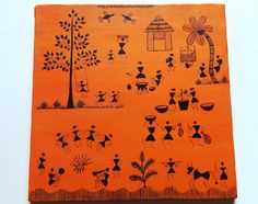 236x186 Warli Painting Paintings, Folk Art And Folk - Tribal Painting Designs