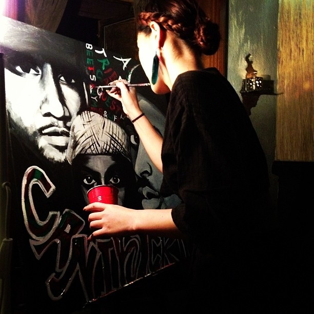 612x612 Chain's Art Life Making The People Happy With My Art Live - Tribe Called Quest Painting