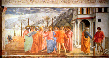 356x190 Italian Space And The Use Of Perspective In Reliefs And Painting - Tribute Money Painting