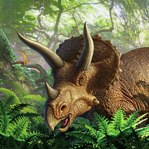 300x300 Triceratops Art Fine Art America - Triceratops Painting