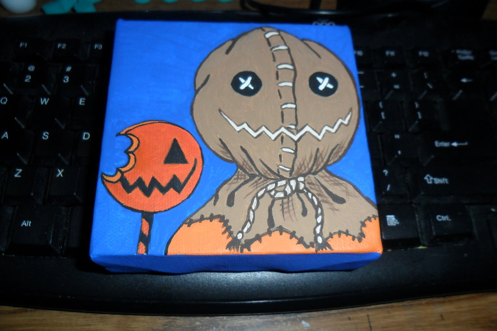 1024x683 Trick R Treat Sam Painting By Fairyfart - Trick Or Treat Painting