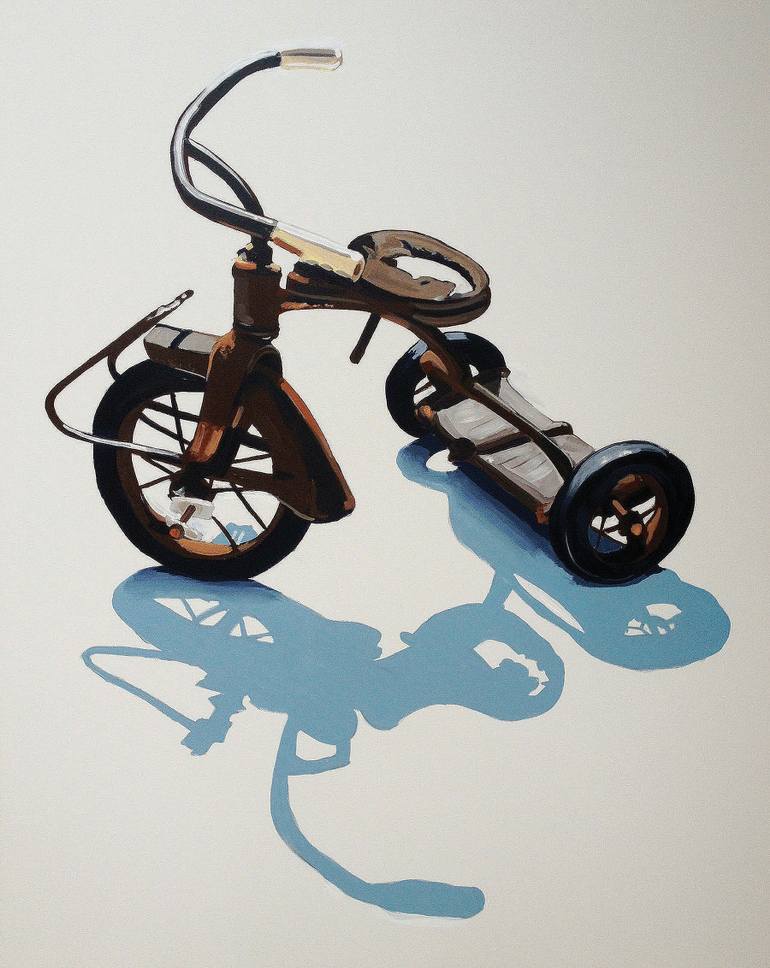 770x968 Saatchi Art Tricycle Painting By Jeffrey Bess - Tricycle Painting