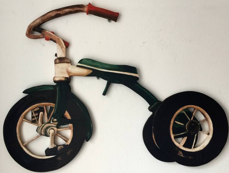 770x584 Saatchi Art Williams Tricycle Painting By Julian Grenaae - Tricycle Painting