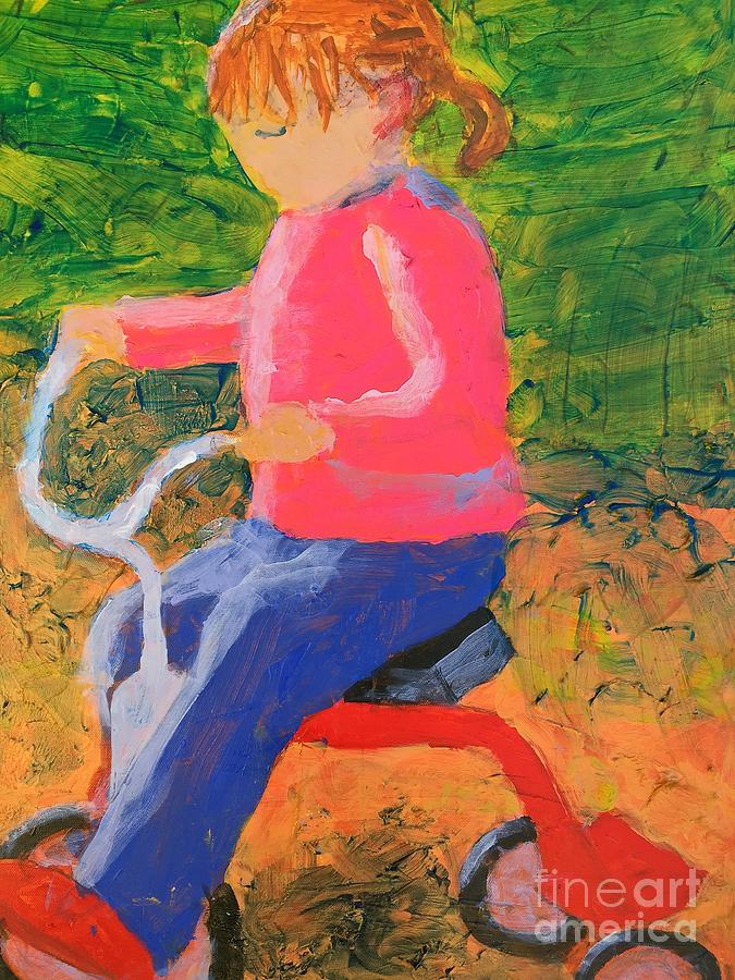 675x900 Tricycle Painting By Donald J Ryker Iii - Tricycle Painting