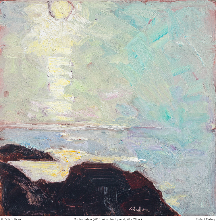 752x768 Patti Sullivan New Paintings - Trident Painting
