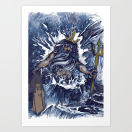 264x264 Trident Art Prints Society6 - Trident Painting