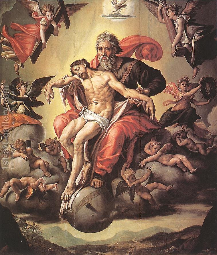 758x892 Holy Trinity Pieter Coecke Van Aelst Reproduction 1st Art Gallery - Trinity Painting