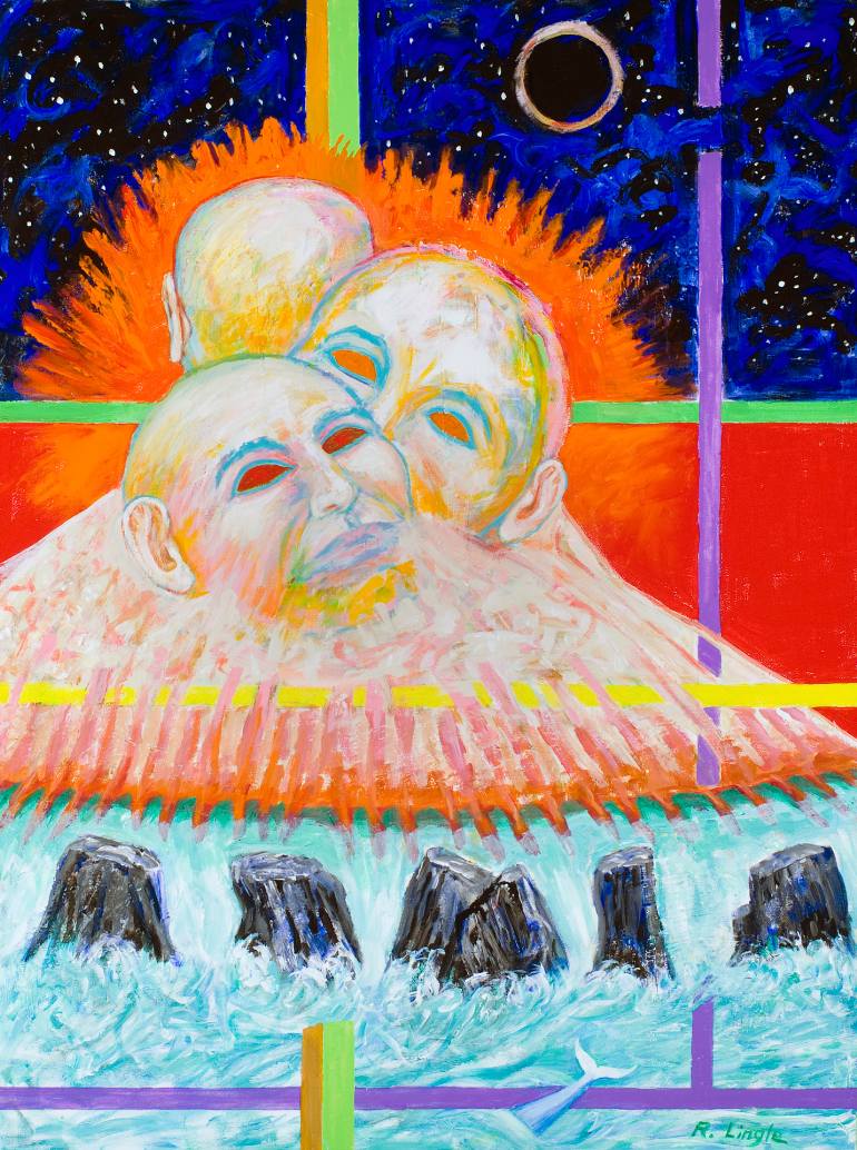 770x1034 Saatchi Art Trinity Painting By Robert Lingle - Trinity Painting