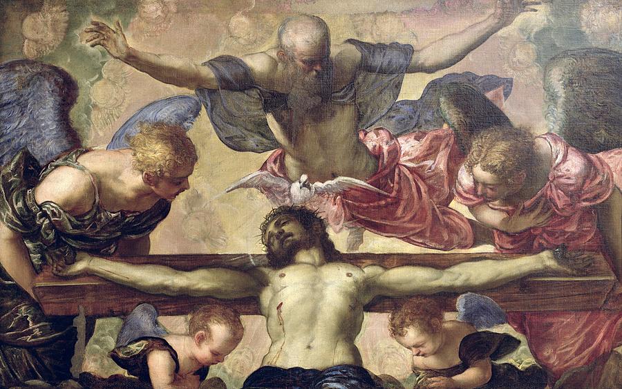 900x563 The Trinity Painting By Tintoretto - Trinity Painting
