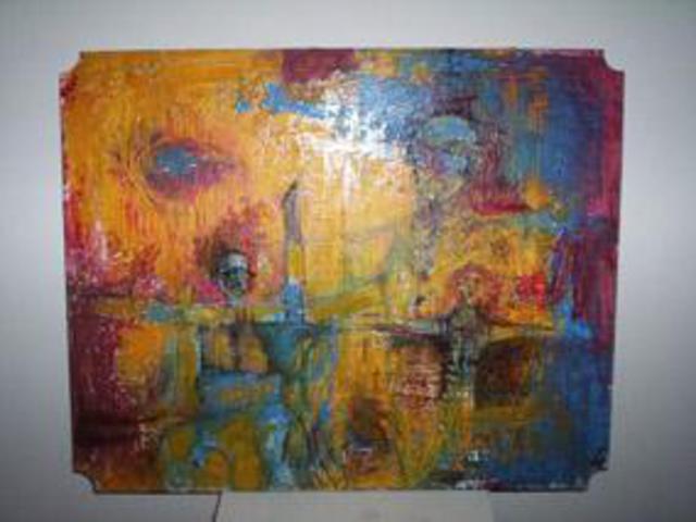 640x480 Paola Natalia Sanchez Zarate Artwork Trio Original Painting - Trio Painting