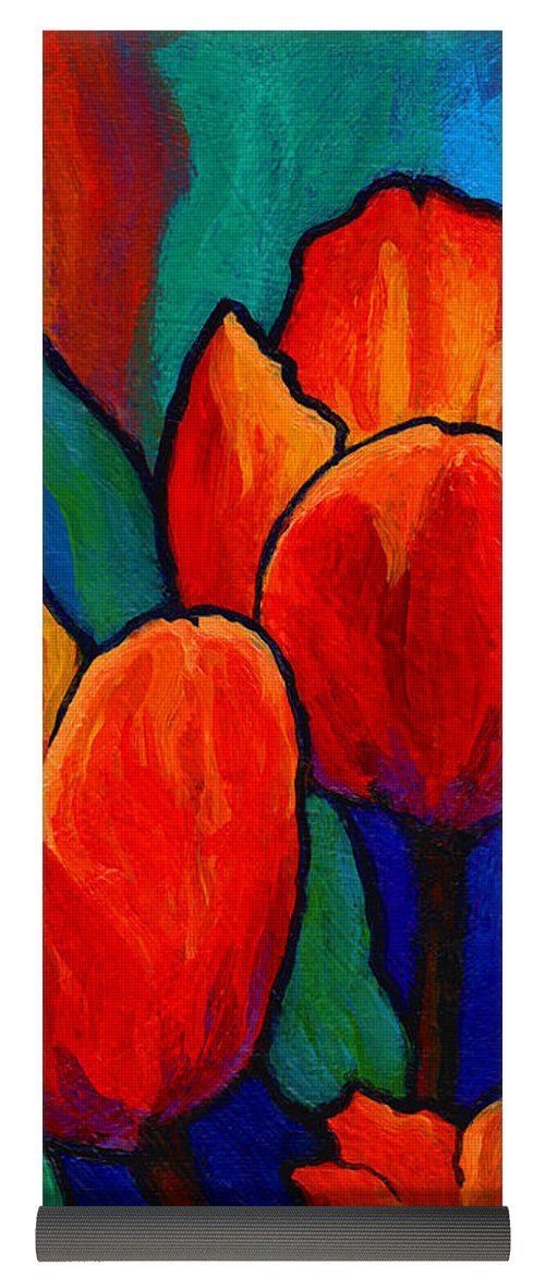 500x1171 Tulip Trio Yoga Mat For Sale By Marion Rose - Trio Painting