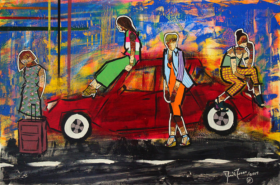 900x597 Road Trip Painting By Donald Turner - Trip Painting