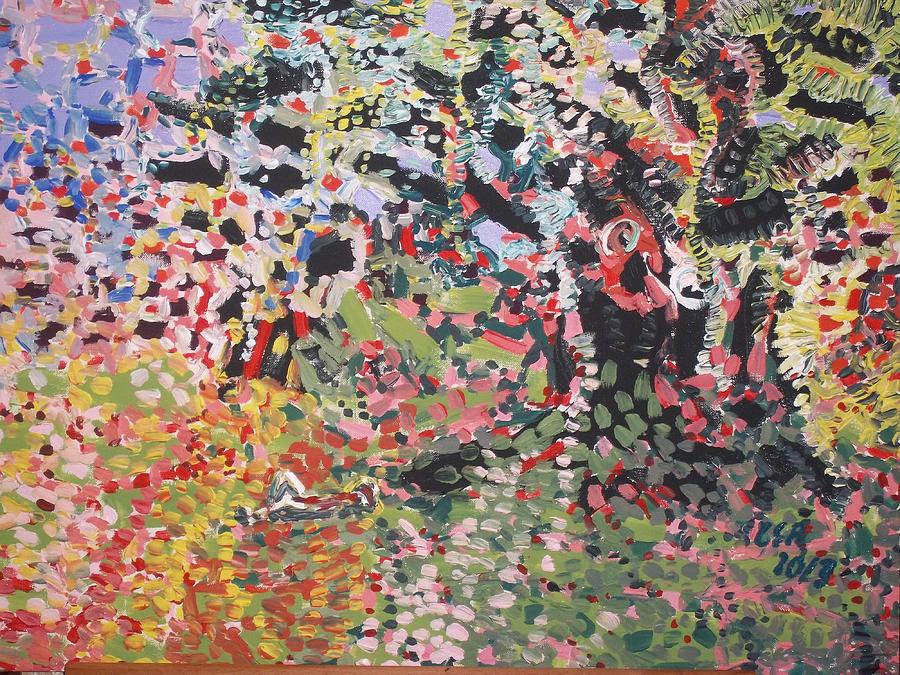 900x675 Under Moreton Bay Fig Tree Painting By Trip Hart - Trip Painting