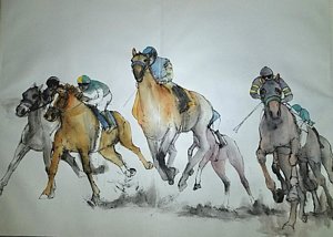 300x214 Triple Crown Paintings - Triple Crown Painting