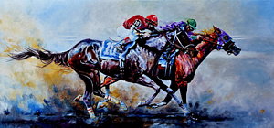 300x140 Triple Crown Winners Paintings Pixels - Triple Crown Painting