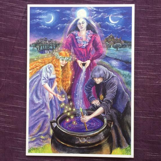 554x554 Wendy Andrew - Triple Goddess Painting