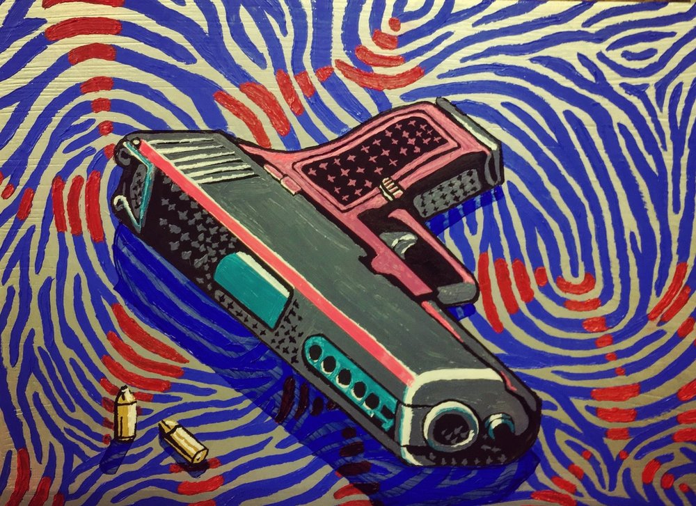 1000x727 Paintings Ross Harper Art - Trippy Oil Painting