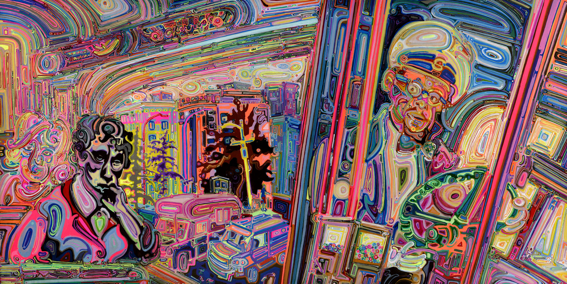 1886x945 This Futuristic Take On The Fauvism Movement Is Trippy As Hell - Trippy Painting