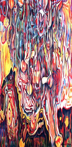 236x478 Trippy Wall Painting 2018 - Trippy Wall Painting