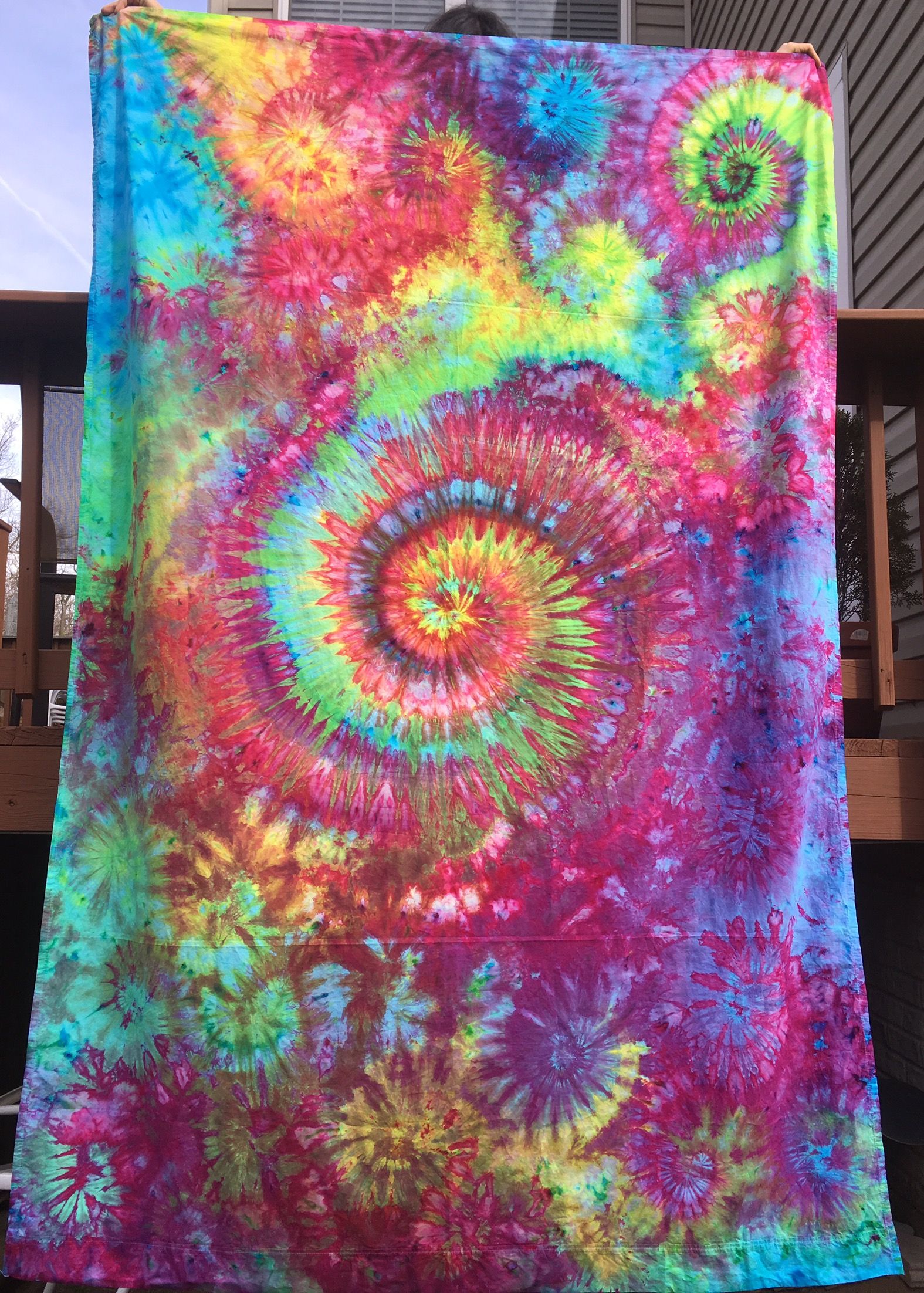 1575x2204 Uncategorized Tie Dye Tapestry Psychedelic Trippy Hippie Hippy - Trippy Wall Painting