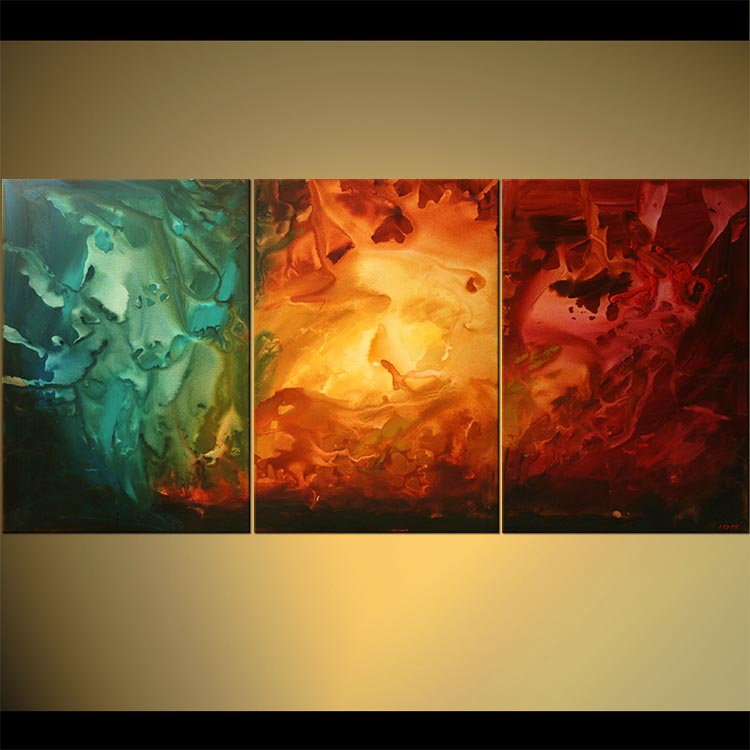 750x750 Painting - Triptik Painting