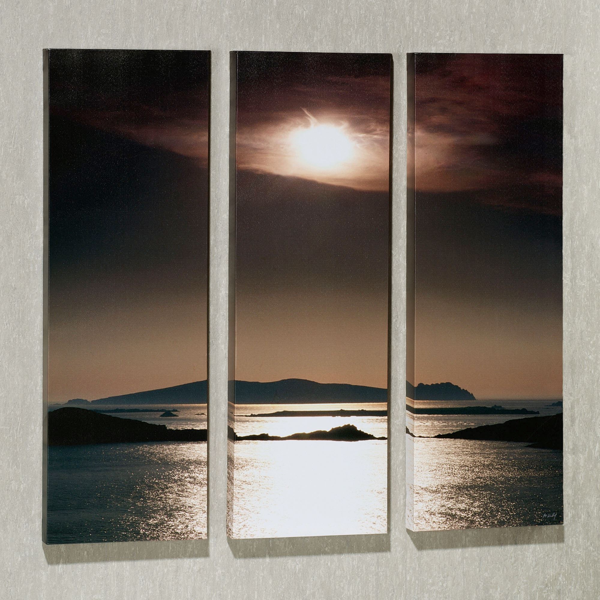 2000x2000 Tranquil View Triptych Canvas Art Set - Triptych Canvas Painting