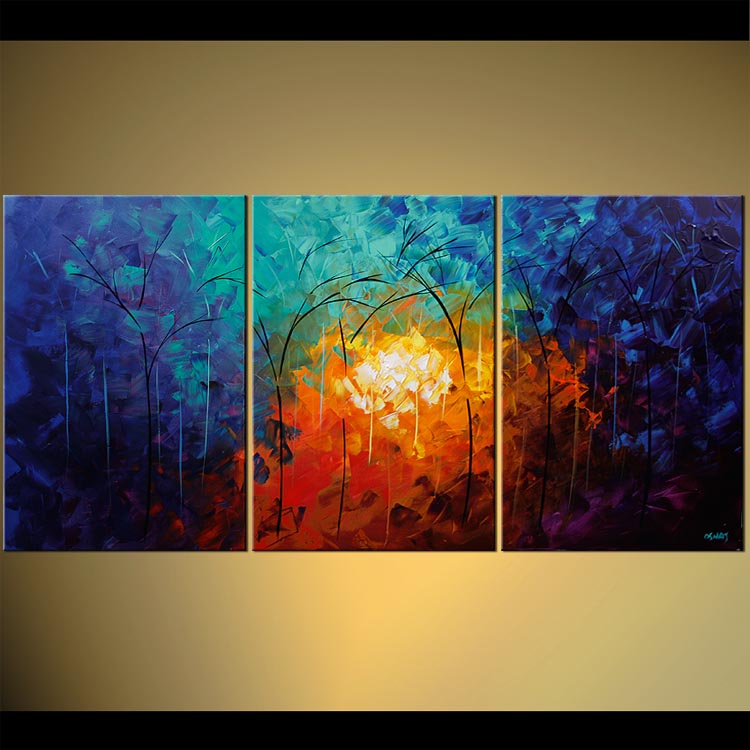 750x750 Painting - Triptych Painting
