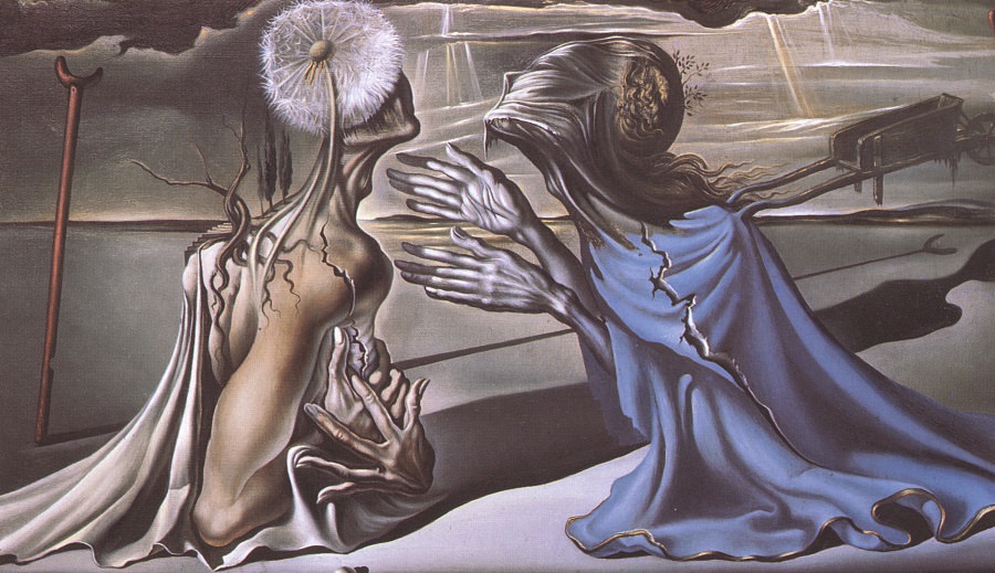 900x519 Tristan And Isolde, 1944 By Salvador Dali - Tristan And Isolde Painting