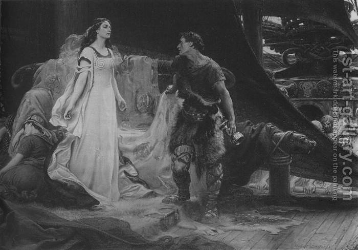 700x488 Tristan And Isolde Herbert James Draper Reproduction 1st Art Gallery - Tristan And Isolde Painting