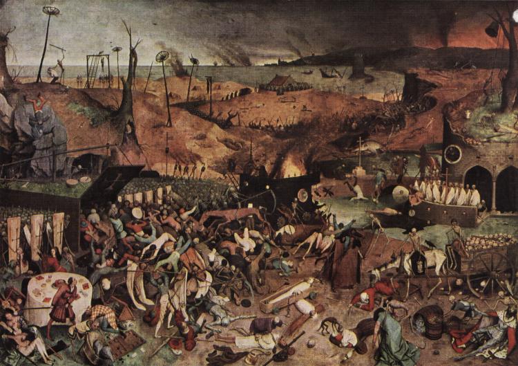 750x529 The Amazing Web Site Shakespeare's Sonnets. The Triumph - Triumph Of Death Painting