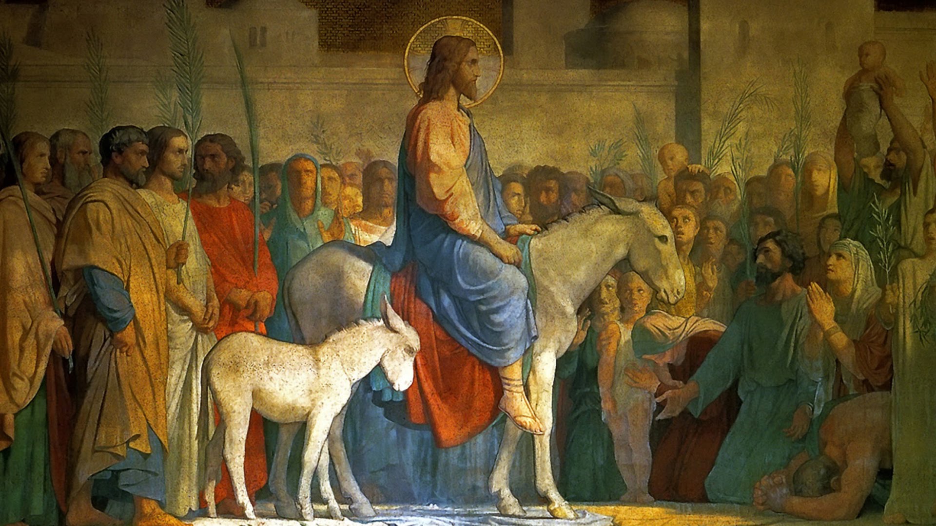1920x1080 Holy Week Triumphal Entry - Triumphal Entry Painting