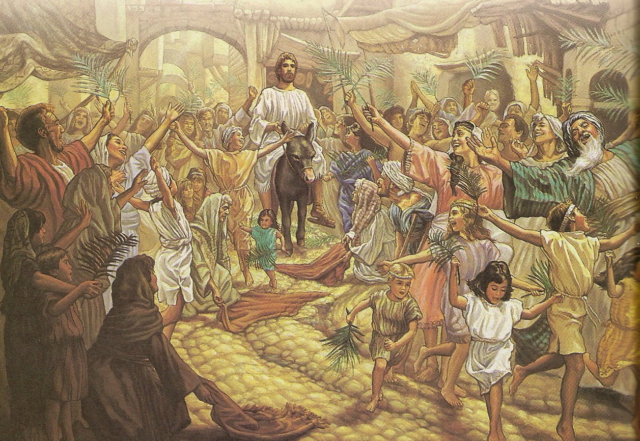 1257x866 Sweet Older Sister Christ's Triumphal Entry Into Jerusalem - Triumphal Entry Painting