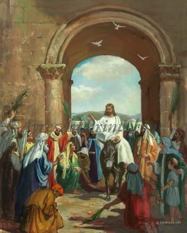 Triumphal Entry Painting at PaintingValley.com | Explore collection of ...