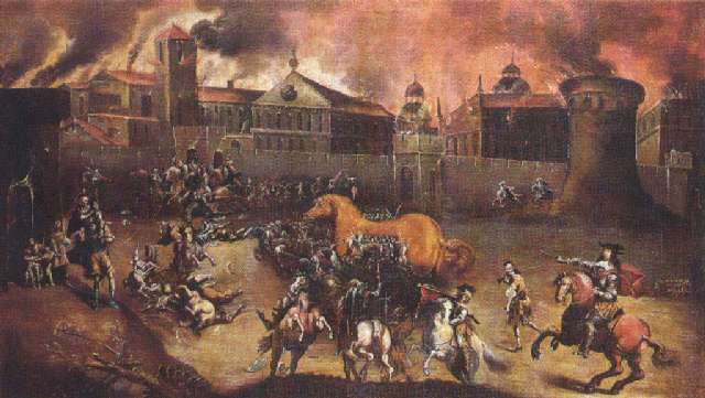 640x361 Trojan Horse Book Of Days Tales - Trojan Horse Painting