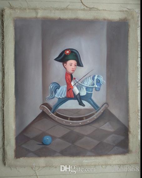 454x568 2018 Trojan Horse,pure Handpainted Abstract Fantasy Art Oil - Trojan Painting