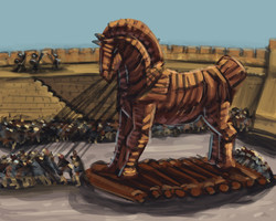 250x200 Trojan War Paintings - Trojan Painting