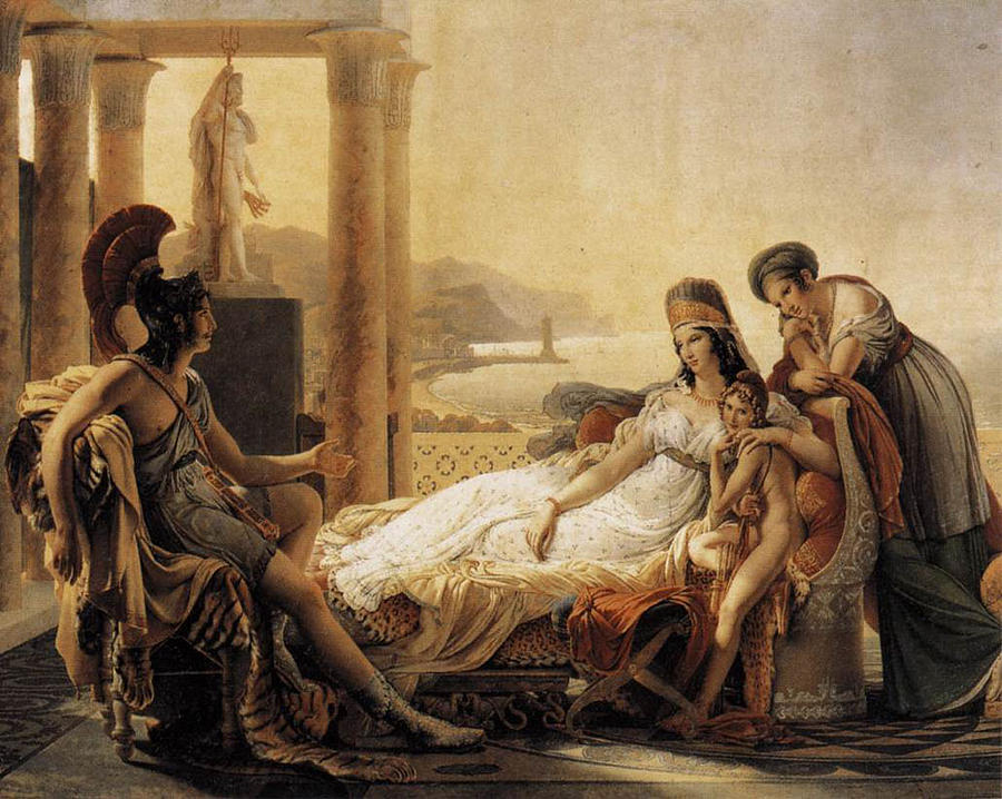900x718 Aeneas Tells Dido The Misfortunes Of The Trojan City Painting By - Trojan Painting