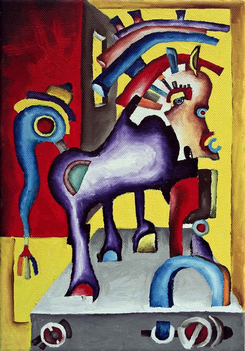 800x1147 Artwork By Mihajlo Nikolic - Trojan Painting