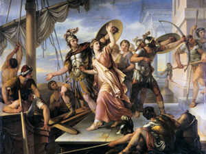 300x225 Learning Latin With Dictys Cretensis Journal Of The Trojan War - Trojan War Painting