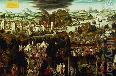 400x265 The Judgement Of Paris And The Trojan War Matthias Gerung Or Gerou - Trojan War Painting