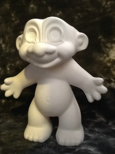 375x500 Stone Cold Ceramics Ready To Paint Ceramic Bisque Troll Doll - Troll Doll Painting